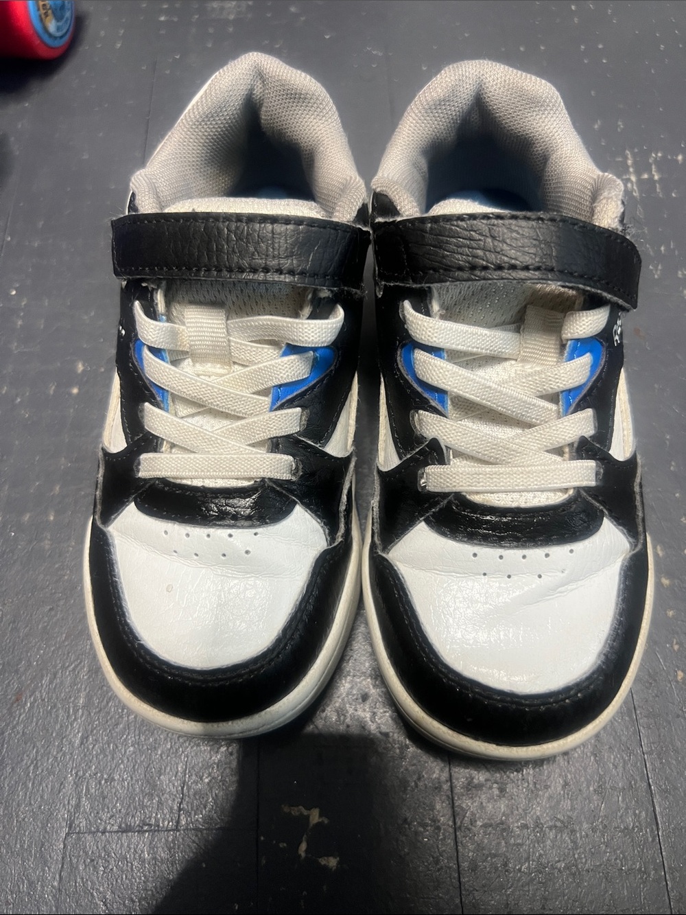 Reebok Kids Black, White & Blue Low-Top Sneakers